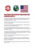 NHA CMAA 2026 EXAM SET QUESTIONS AND ANSWERS SURE A&period;pdf