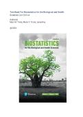 Test Bank For Biostatistics for the Biological and Health Sciences&comma; 2nd Edition