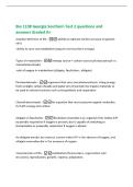 Bio 1108 Georgia Southern Test 2 questions and&NewLine;answers Graded A&plus;&NewLine;simplest definition of life --ability to replicate &lpar;utilize and pass on genetic&NewLine;info&rpar;&NewLine;-ability to carry out metabolism &lpar;acquire and transform energy&rpar;&NewLine;Types of metaboli