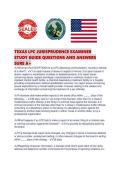 TEXAS LPC JURISPRUDENCE EXAMINER STUDY GUIDE QUESTIONS AND ANSWERS SURE A&period;pdf