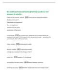 Bio 1108 Lab Practical Exam 1&lpar;Herrick&rpar; questions and&NewLine;answers Graded A&plus;&NewLine;6 steps of the scientific method --observing and stating the problem&NewLine;-background research&NewLine;-formulation of a hypothesis&NewLine;-test the hypothesis&NewLine;-results and conclusions&NewLine;-publication