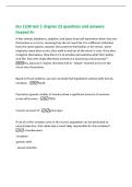 bio 1108 test 1 chapter 23 questions and answers&NewLine;Graded A&plus;