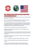 EPIC AMBULATORY CORE 2026 MAIN QUESTIONS AND ANSWERS SURE A&period;pdf
