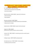 CLEMSON ACCT 2026 EXAM 2 QUESTIONS &NewLine;WITH CORRECT ANSWERS 2026 