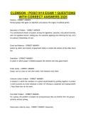 CLEMSON - POSC1010 EXAM 1 QUESTIONS &NewLine;WITH CORRECT ANSWERS 2026