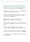 BIOL 1108 Exam 1 questions and answers Graded A&plus;