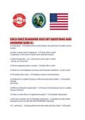 CDCA OSCE EXAMINER 2026 SET QUESTIONS AND ANSWERS SURE A&period;pdf