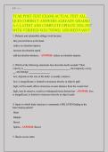 TCAR Post-Test Exam &vert; Questions and Correct Answers &vert; Latest Complete Update 2026&ndash;2027 &vert; Verified Solutions &vert; A&plus; Graded