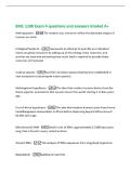 BIOL 1108 Exam 4 questions and answers Graded A&plus;&NewLine;Anthropocene -The modern era&comma; named to reflect the dominant impact of&NewLine;humans on Earth&period;&NewLine;Ecological footprint -represents an attempt to quantify our individual&NewLine;claims on global resources by adding up all 