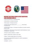 BIOLOGY 1201 FINAL EXAM LATEST QUESTIONS AND ANSWERS SURE A&period;pdf