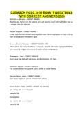CLEMSON POSC 1010 EXAM 1 QUESTIONS &NewLine;WITH CORRECT ANSWERS 2026 