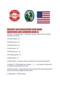 BIOLOGY 1201 EVALUATION 2026 EXAM QUESTIONS AND ANSWERS SURE A&period;pdf