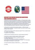 BIOLOGY 1201 REVIEW EXAM 2026 QUESTIONS AND ANSWERS SURE A&period;pdf
