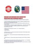BIOLOGY 1201 REVISION TEST PAPER 2026 QUESTIONS AND ANSWERS SURE A&period;pdf