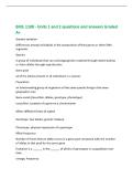 BIOL 1108 - Units 1 and 2 questions and answers Graded&NewLine;A&plus;&NewLine;Genetic variation&NewLine;Differences among individuals in the composition of their genes or other DNA&NewLine;segments&NewLine;Species&NewLine;A group of individuals that can exchange genetic material through interbreeding