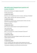 BIOL-304 Student-Designed Exam questions and&NewLine;answers Graded A&plus;&NewLine;What common antibiotics are S&period; pyogenes treated with&quest;&NewLine;Penicillin and amoxicillin&NewLine;3 multiple choice options&NewLine;Mild disease within Staphylococcus aureus is common in what type of individual&quest;