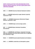 SEPTIC INSTALLER TEST FOR WASHINGTON STATE WOSSA PAPER 2026&sol;2027 ACTUAL QUESTIONS WITH  VERIFIED ANSWERS&NewLine;