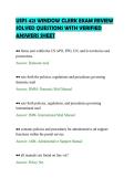 USPS 421 WINDOW CLERK EXAM REVIEW&NewLine;SOLVED QUESTIONS WITH VERIFIED&NewLine;ANSWERS SHEET&NewLine;