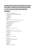 COMMUNICATION THEORY EXAMINATION QUESTIONS &NewLine;AND CORRECT ANSWER WITH EXPLANATION GRADED &NewLine;A&plus; STUDY GUIDE