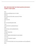 BIOL 1010 Study Guide Test 1Exam questions and answers&NewLine;Graded A&plus; latest update&NewLine;Atom&NewLine;Most basic and fundamental unit of matter&NewLine;Molecule&NewLine;Most fundamental and stable components of matter&NewLine;Organelle&NewLine;Subunit of a cell&NewLine;Cell&NewLine;Basic unit and building block