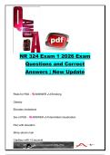 NR 324 Exam 1 &lpar;350&plus; Questions&rpar; &ndash; Cardiovascular Disorders&comma; Fluid & Electrolytes&comma; Acid&ndash;Base Balance and Respiratory Nursing &vert; Chamberlain University Adult Health 2026 Exam