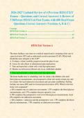 2026-2027 Updated Review of 8 Previous HESI EXIT Exams &ndash; Questions and Correct Answers &sol; A Review of 8 Different HESI Exit Past Exams with 1500&plus; Real Exam Questions Correct Answers &lpar;Versions A - H&rpar;