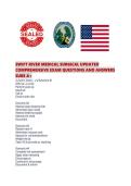 SWIFT RIVER MEDICAL SURGICAL UPDATED COMPREHENSIVE EXAM QUESTIONS AND ANSWERS SURE A&period;pdf&NewLine;&NewLine;