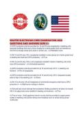 MASTER ELECTRICIAN CORE EXAMINATION 2026 QUESTIONS AND ANSWERS SURE A&period;pdf