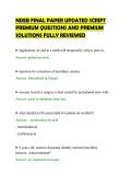 NDEB FINAL PAPER UPDATED SCRIPT&NewLine;PREMIUM QUESTIONS AND PREMIUM&NewLine;SOLUTIONS FULLY REVIEWED&NewLine;