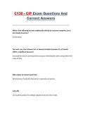 C130 CIP Exam &ndash; Questions and Correct Answers Study Guide