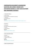 COMPENSATION AND BENEFITS EXAMINATION &NewLine;QUESTIONS AND CORRECT ANSWER WITH &NewLine;EXPLANATION GRADED A&plus; STUDY GUIDE 