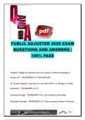 PUBLIC ADJUSTER EXAM COMPLETE PACKAGE DEAL