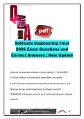 Software Engineering Final Exam 2026 &lpar;250&plus; Questions&rpar; &ndash; Agile&comma; UML&comma; Requirements Engineering&comma; Testing&comma; Architecture & Project Management &vert; Software Engineering Comprehensive Exam