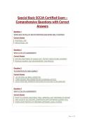 Special Basic SCCJA Certified Exam &ndash; Comprehensive Questions with Correct Answers