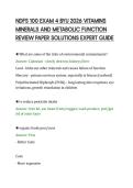 NDFS 100 EXAM 4 BYU 2026 VITAMINS&NewLine;MINERALS AND METABOLIC FUNCTION&NewLine;REVIEW PAPER SOLUTIONS EXPERT GUIDE&NewLine;