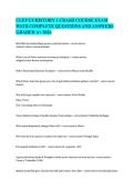 CLEP US HISTORY 1 CRASH COURSE EXAM &NewLine;WITH COMPLETE QUESTIONS AND ANSWERS &NewLine;GRADED A&plus; 2026 