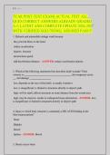 TCAR Post-Test Exam &vert; Questions and Correct Answers &vert; Latest Complete Update 2026&ndash;2027 &vert; Verified Solutions &vert; A&plus; Graded