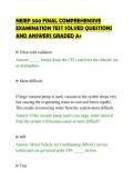NEIEP 500 FINAL COMPREHENSIVE&NewLine;EXAMINATION TEST SOLVED QUESTIONS&NewLine;AND ANSWERS GRADED A&plus;