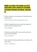NEIEP 500 FINAL TEST BANK 100 PLUS&NewLine;QUESTIONS WITH COMPLETE ANSWERS&NewLine;ACCURATE REVIEW MATERIAL GRADED&NewLine;A&plus;