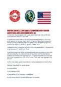 MOTOR VEHICLE LAW UPDATED EXAM STUDY GUIDE QUESTIONS AND ANSWERS SURE A&period;pdf