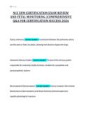 NCC EFM CERTIFICATION EXAM REVIEW&NewLine;AND FETAL MONITORING &vert;COMPREHENSIVE&NewLine;Q&A FOR CERTIFICATION SUCCESS 2026