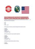 TEXAS PROMULGATED CONTRACTS COMPREHENSIVE UPDATED LATEST QUESTIONS AND ANSWERS SURE A&period;pdf&NewLine;&NewLine;