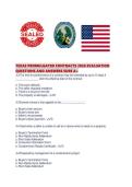 TEXAS PROMULGATED CONTRACTS 2026 EVALUATION QUESTIONS AND ANSWERS SURE