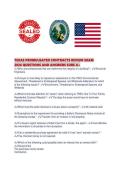 TEXAS PROMULGATED CONTRACTS REVIEW EXAM 2026 QUESTIONS AND ANSWERS SURE A&period;pdf