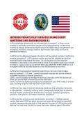 JEPPESEN PRIVATE PILOT UPDATED EXAMS SCRIPT QUESTIONS AND ANSWERS SURE A&period;pdf
