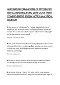 VARCAROLIS FOUNDATIONS OF PSYCHIATRIC&NewLine;MENTAL HEALTH NURSING 2026 MOCK PAPER&NewLine;COMPREHENSIVE REVIEW NOTES ANALYTICAL&NewLine;SUMMARY