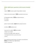 BSNC 1000 Exam questions and answers Graded&NewLine;A&plus;&NewLine;mobility -the state or quality of being mobile or movable&NewLine;mobility involves what systems&quest; -musculoskeletal and nervous&NewLine;full independent mobility -gross simple movements&NewLine;fine complex&NewLine;coordination&NewLine;partia