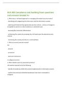 BUS 303 Compliance and Auditing Exam questions&NewLine;and answers Graded A&plus;&NewLine;1&period; What does a risk-based approach to managing information security involve&quest;&NewLine;- identifying and categorizing the information and the information systems&NewLine;- selecting and implementing a