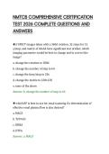 NMTCB COMPREHENSIVE CERTIFICATION&NewLine;TEST 2026 COMPLETE QUESTIONS AND&NewLine;ANSWERS&NewLine;