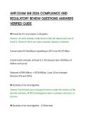 AHFI EXAM 168 2026 COMPLIANCE AND &NewLine;REGULATORY REVIEW QUESTIONS ANSWERS &NewLine;VERIFIED GUIDE